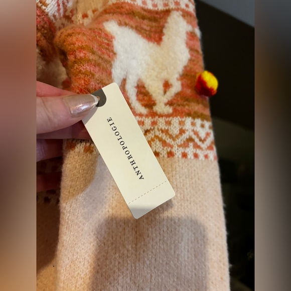 NEW.  NWT Anthropology llama sweater - Picture 10 of 16